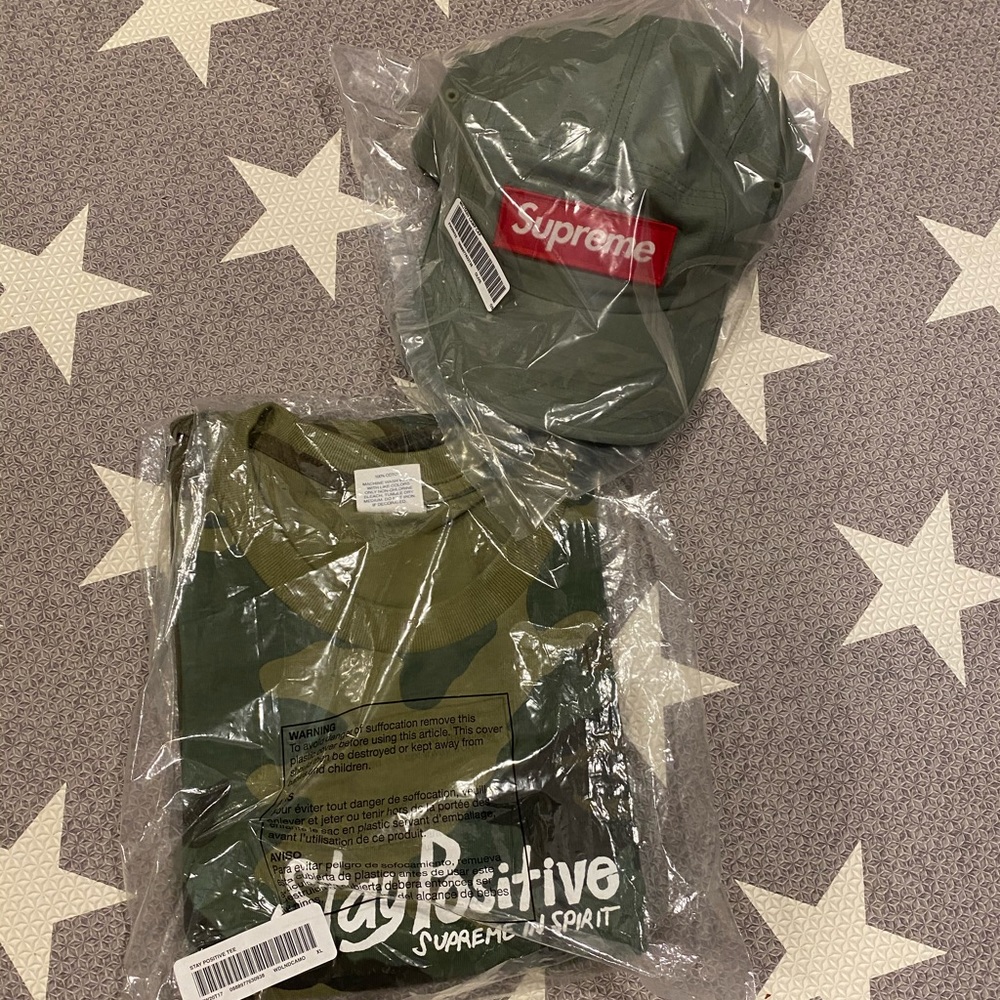 Supreme Stay Positive Tee Camo XL - Picture 1 of 5